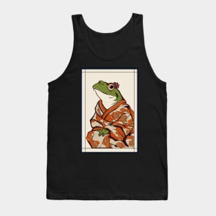 Frog japanese with kimono vintage Tank Top